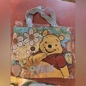 NEW in package Large Tapestry Pooh or Hello Kitty zipper top tote buyers choice